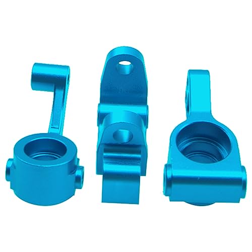 Metal Caster Blocks & Steering Blocks & Stub Axle Carriers Replacement of ECX234000 Compatible with ECX 1/10 2WD Ruckus Axe Brutus Circuit AMP MT/DB Crush RC Buggy Tuck Hop-Up Parts