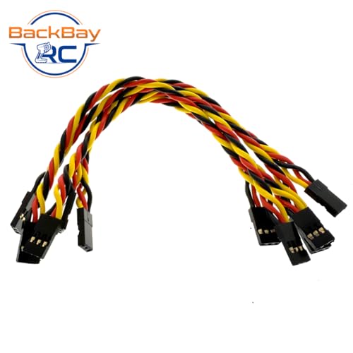 BackBayRC - 6in 20awg Male/Male Universal Servo Extension - 5 Pack - style: 6in Male/Male Extension