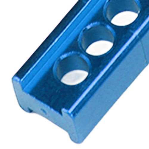 2Pcs Rc Body Post,Aluminum Alloy Rc Body Mount Post Rc Car Shell Column for Mini E Mini Slash 1/16 Rc Car(Blue) Car Model Accessory - color: Blue