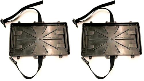 Automotive, Marine, Boat, RV Battery Tray - Group 24 Series With Strap, Battery Holder (24 Series) (Pack of 2) - size: 24 Series (Pack of 2)
