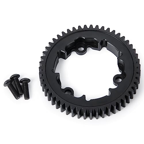 Steel 51T Main Spur Gear M1 for Tra-xxas X-MAXX XRT E-REVO 2.0 New | MAXX XO-1 6S 8S Maxx 4S 1/5 1/6 1/7 1/10 RC Car Upgrade - size: 51T