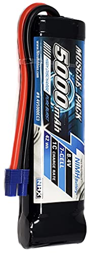 NHX Muscle Pack 8.4V 5000mAh 7-Cell Nimh Battery w/ EC3 Connector