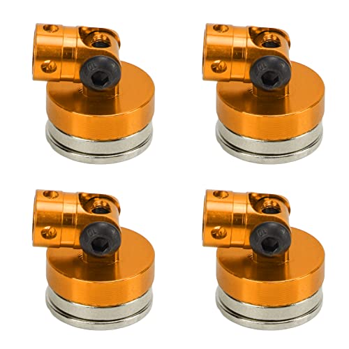 CHICIRIS RC Car Body Post Mount Set, Lightweight Aluminum Support Column for 1/8 1/10 Remote Control Vehicle (#1) (#2) (#3) - color: Orange