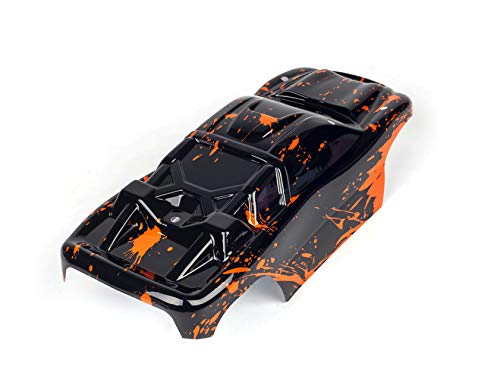 SummitLink Custom Body Muddy Orange Over Black Compatible for 1/10 Scale RC Car or Truck (Truck not Included) R-G-01
