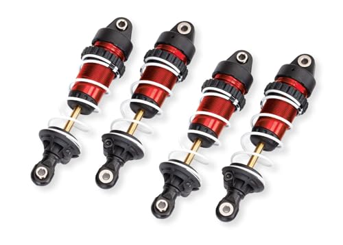 Traxxas 10765-RED - Mini Maxx Aluminum GTR Long Shocks, Red (4)