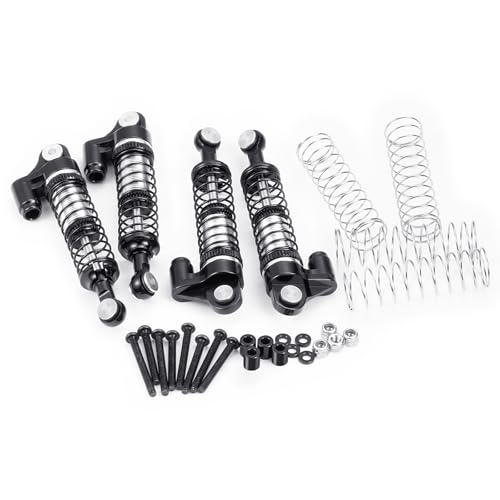 53mm RC Shocks Front & Rear Shock Absorber, #A Black | Upgrade Parts, For Redcat 1/18 Ascent-18, Rock Crawler Car - color: #A Black