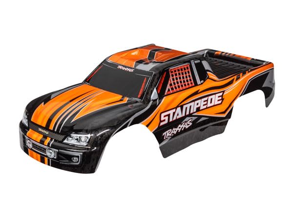 Traxxas 3651T Body, Stampede (Also fits Stampede VXL), Orange (Painted, Decals Applied)