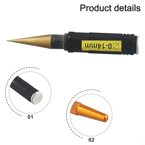 FABULETTA Manual Reaming Tool For RC Car Body, 1mm To 14mm Hole Expander For Lexan Shells, Adjustable Punch Tool With Non Slip Handle(A)