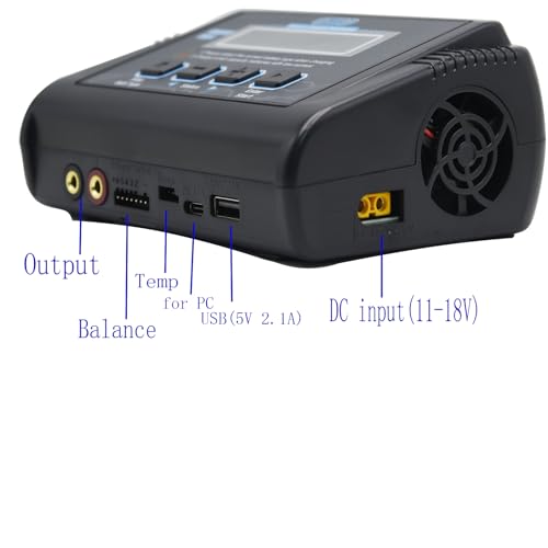 Blomiky 150W AC/DC 10A Smart Battery Balance Charger and Discharger for RC Cars Drones Boats 1S-6S Lipo Life Battery or 1S-15S NiCD/NiMH / C150 Charger
