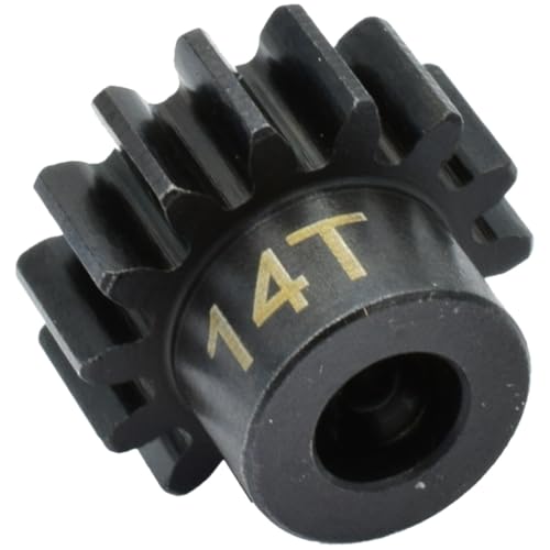 Hot Racing NSG14M1 14t Steel Mod 1 Pinion Gear 5mm