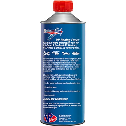 VP Racing Fuels 4496107 20% Nitro Race Car 9% Oil - Quart (1 Pack) - style: 1 Quart