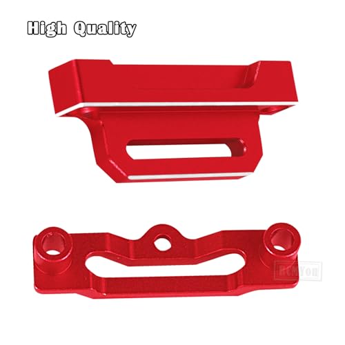RC Aluminium Tall Battery Holder Mount Hold Down Upgrades Part for 1/10 Slash 2WD LCG,Battery Mount Plate Tray Battery Holder Hops Up,Red(Adapting Chassis:#5830 5832A) - color: Red - (Upgrades)