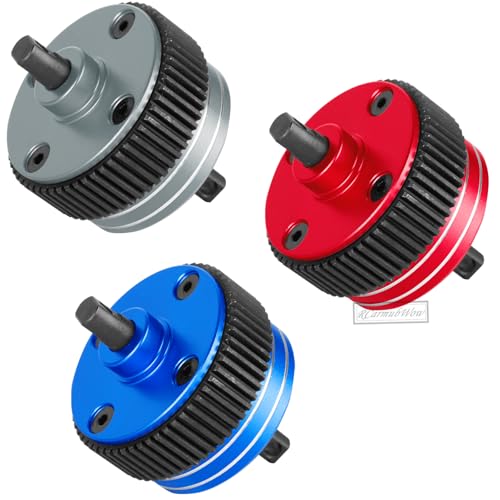 RC Differential Upgrades Part for 1/10 Drag Slash Chevrolet C10 & F0rd Mustang(Only for 272R Transimission),Alloy Aluminium w/Steel Gear Diff Hops Up,Replace #9480,Navy Blue - color: Navy Blue(for 2wd)