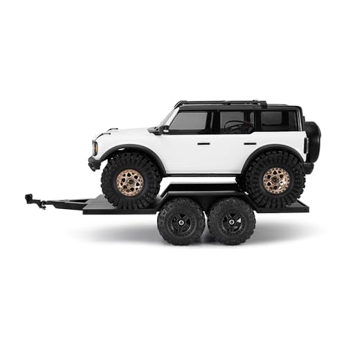 INJORA Utility Trailer with Hitch for 1/18 RC Crawler Car TRX4M Upgrade