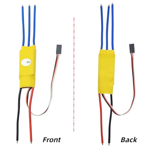 40A Brushless Motor Electronic Speed Controller + 3CH Digital Multi Servo Tester RC Speed Controller Checker ESC Consistency CCPM Master for RC Plane Helicopter