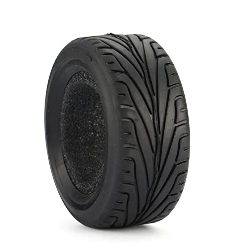 RC On-Road Car Tyres,WONFAST 4PCS/Set 65mm Grain Drift Soft Rubber RC Tire for 1/10 Racing HSP Tamiya HPI Kyosho RC On Road Run-flating Car Parts - color: 65mm-black