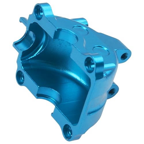 ShareGoo Metal Differential Gearbox Cover Diff Housing Case & Upper Arm Compatible with Tamiya TT02 TT-02D TT-02B TT-02FT 1/10 RC Car (Blue) - color: Blue