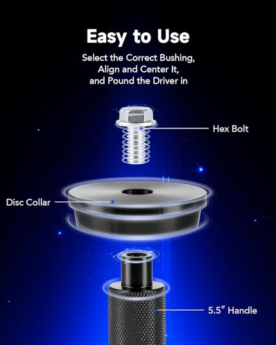 Orion Motor Tech Bearing Press Kit, 10pc Bearing Race and Seal Driver Set with Seal Driver and 9 Bearing Adapters, Seal Installer Bearing Driver Kit for Bearing Installation, with Blue Case - size: 39.5-81 mm