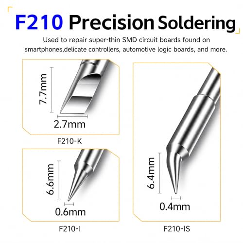 FNIRSI DWS-200 200W High Power Soldering Station Kit,2 Helping Hands | 3S Melting(212-842℉),6 F245 3 F210 Iron Tips,3 Display Modes, Pre-set 3 Temps,Precision Digital Solder for Electronics Repair