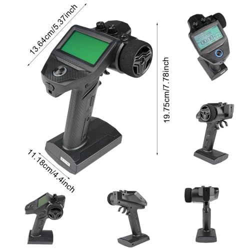 GoolRC Flysky FS-G7P+ 10CH RC Transmitter with FS-R11P 11CH Receiver, 2.4GHz 10 Channels LCD Display Remote Controller for RC Car Boat