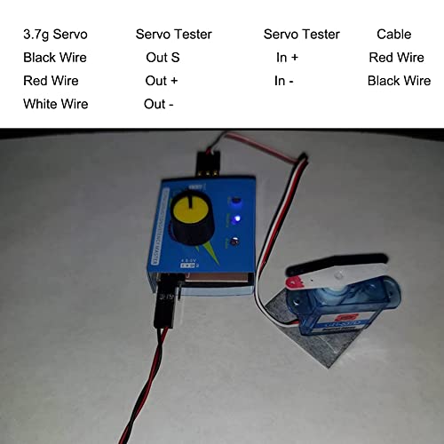 6Pcs Mini Blue 3.7g Servo GH-S37D Digital Servo Micro Coreless Servo for Control Flight Direction RC Airplane Car Boat