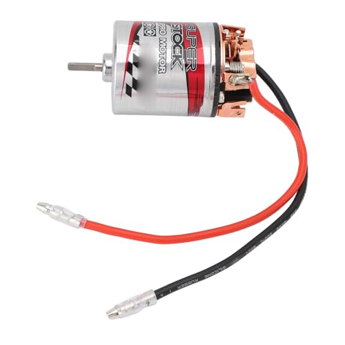 Bewinner 540 RC Brushed Motor High Torsion Replacement for 1/10 RC Car Stainless Steel and Copper 1 Unit (22T) - size: 22T