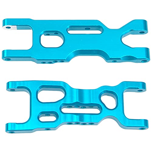 Metal Front & Rear Suspension Arms A-Arms Set Compatible with Losi 1/18 Mini-T 2.0 2WD Stadium RC Truck Hop-Up Parts (Blue) - color: Blue