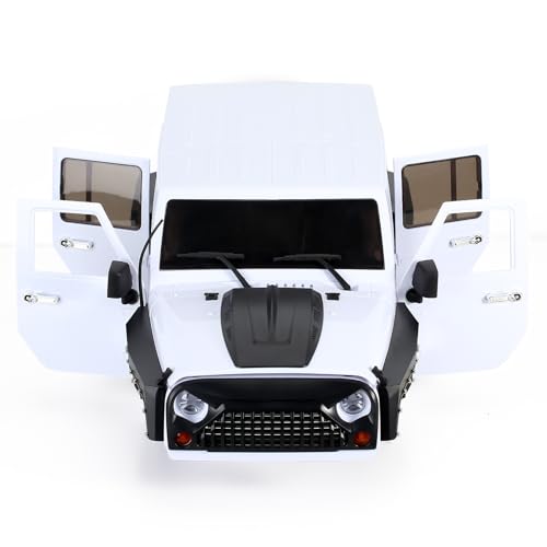 RC SCX10 Hard Shell&1/10 Jeep Wrangler Body for 1/10 SCX10i ii 90046 90047 and Other 313 Wheelbase RC Cars (Silver Gray) - color: Silver Gray