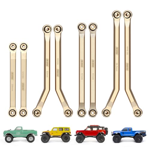 INJORA Brass High Clearance 4 Link Set for SCX24 C10 JLU Bronco Base Camp - color: Brass