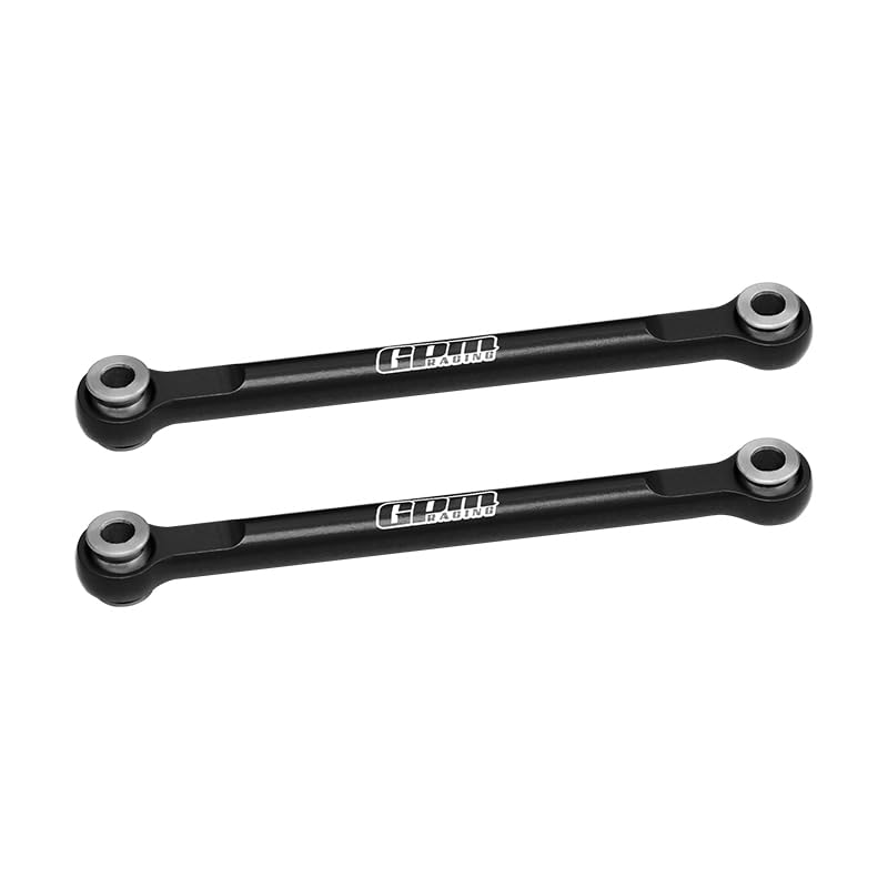 GPM 7075 Alloy Front Steering Toe Links for Mini Maxx Monster Truck-107154-1 (Black) - color: Black