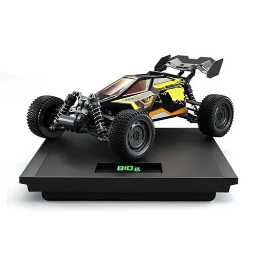 TOUCAN RC HOBBY Muti-Terrain 1/16 16201 2.4GHz Sync Remote Control Electric Off Road Vehicle PVC Body AWD RC Model Car RC390 Motor RTR for Adult - color: Yellow
