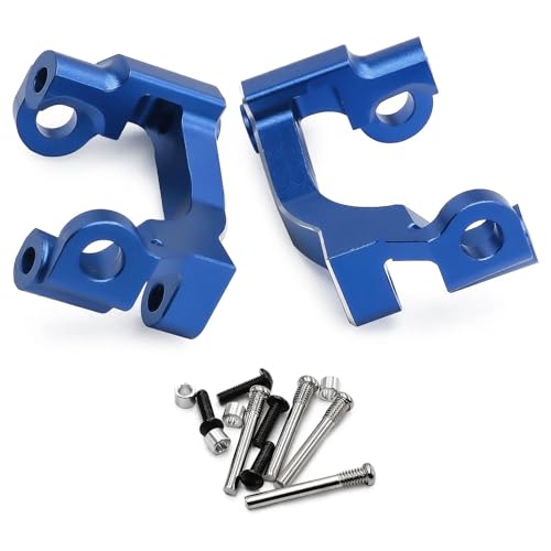 7075 Aluminum C-Hubs for Traxxas 1/16 Mini Maxx & Mini Slash 4X4 Replace 10732 High Strength Lightweight Steering Knuckle Blue - color: Blue