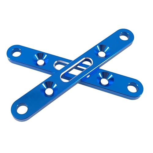 Suspension Arm Mount Set for ARRMA Mojave 4X4 4S BLX RC Truck (Blue) | Aluminum Alloy,Front,Rear,1/8 Scale,ARA320589 Compatible,ARA320590 Compatible,CNC Machined,High Strength,Precision Fit - color: Blue