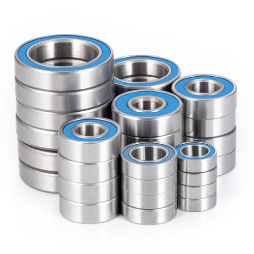 30pcs Rubber Sealed Bearing Kit for Losi Lasernut U4 Tenacity DB | Pro Tenacity MT/SCT/Truggy RC Car Upgrade Parts Precision Bearings