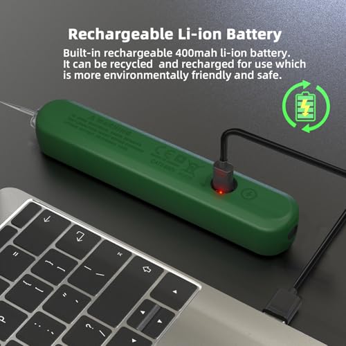 AC Rechargeable Voltage Tester Pen 12-300V Large Screen Single Pole Electrical Leak Tester with Audible and Visual Alarm Live Wire Phase Detector with Flashlight