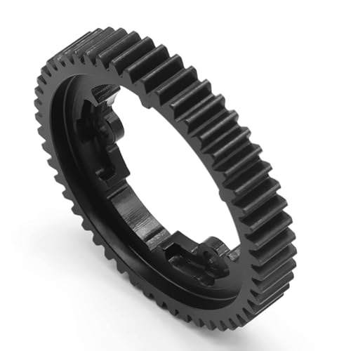 OGRC 50T Steel Spur Gear for Traxxas 1/5 X-Maxx 1/7 XO-1 1/10 Maxx/E-Revo | 1 Mod, with 18T Motor Pinion Gear, Replace Stock Part #6448 - size: 50T