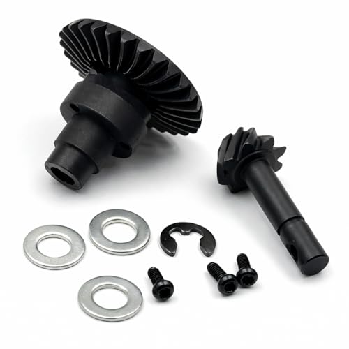 Overdrive Bevel Gear Set 27T/8T for 1/10 RC Crawlers, Differential Gear Compatible with Axial AR44 / AR45 & Capra Currie F9 Axles - size: 27/8T