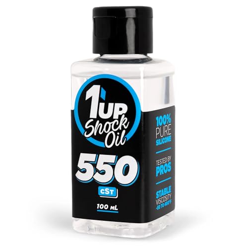 1UP Racing 100550 - Pure Silicone Shock Oil, 100ml, 550 CST (43.75wt)