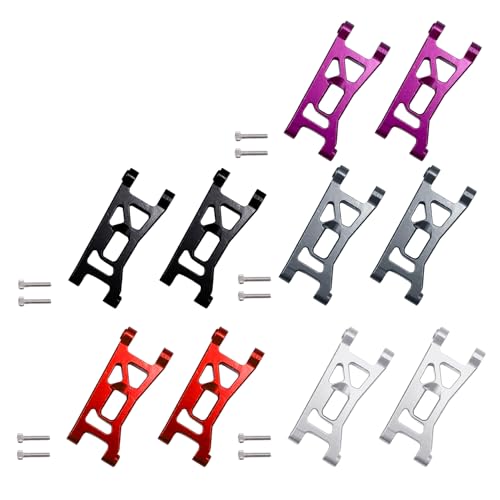 RC Aluminum Front Suspension Arms for Buggy Losi Micro-B/Micro-T Parts Upgrade (Black)