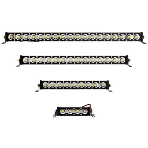 MEUS RACING RC Car LED Lights Roof Light Bar Kit 1/10 1/8 Scale RC Accessories for Axial SCX10 90046 Wraith Traxxas TRX4 TRX6 Redcat Gen8 1/10 1/8 RC Crawler Upgrades Parts. (185mm, 18 Beads) - size: 185mm, 18 Beads