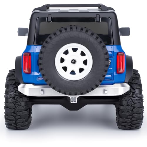 GOUPRC Aluminum Alloy RC Front & Rear Bumper for Axial SCX30 Bronco C10 1/30 RC Crawler Car Upgrade Replacement Parts - color: Sliver