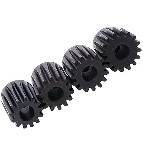 4PCS Metal Steel 32P 5mm Pinion Gear Set 13T 14T 15T 16T with Hex Key for RC Cars(Compatible with 0.8 Metric Pitch)