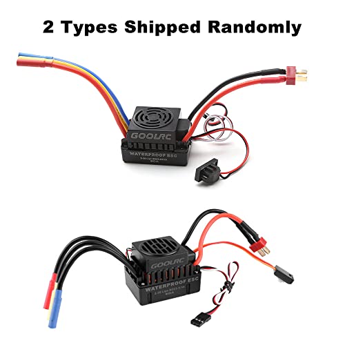 GoolRC Brushless Motor and ESC, Waterproof 3650 Series Combo, 4300KV Brushless Motor with 60A ESC Set for 1/10 RC Car, Truck, Boat Suitable for Modification Enthusiasts