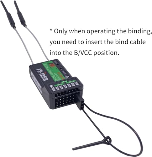 FS-iA6B Receiver 6CH for FLYSKY FS-i6 FS-i6X & FS-i6S RC Transmitter | 6 Channels 2.4GHz AFHDS2A | Support PWM PPM i.bus