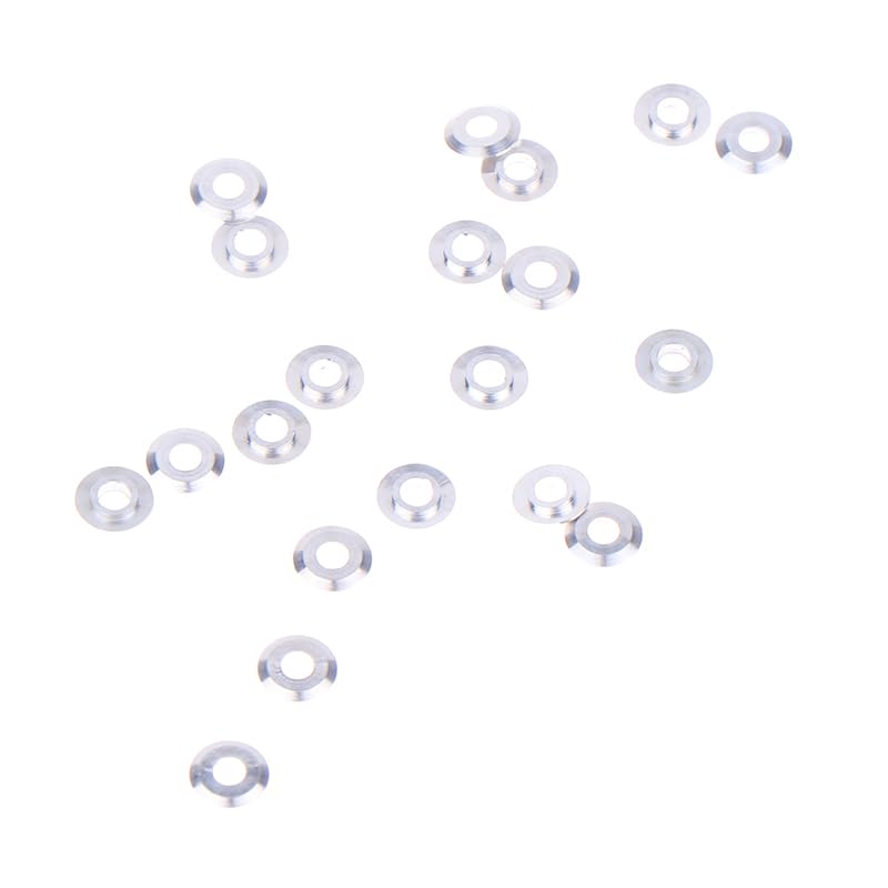 20PCS Mini Metal Washer Gasket Shim Spacers for 520 Ball Bearing Guide Wheel Roller 94768 Spare Parts for Tamiya 4WD RC Car