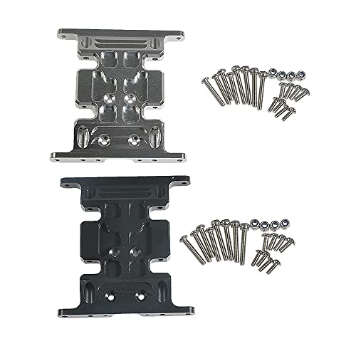 Aluminum Speed Center Skid Plate CNC Machined for 1/10 RC Axial SCX10 (Black)