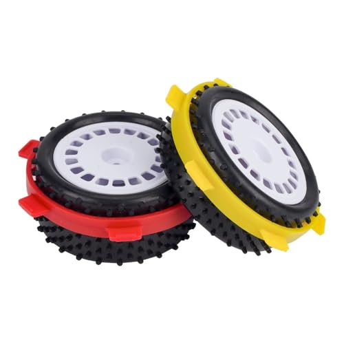 RC Tire Glue Bands Tool Compatible with 1/8 Off-Road Buggy and 1/10 Short-Course Stadium Compatible Glueing Solution(Yellow 2PCS)