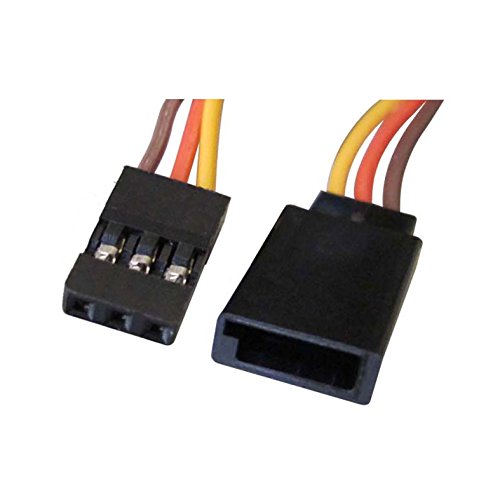 500mm Servo Extension Cord Cable Lead Wire JR 50cm 26AWG (Pack of 10 pcs) - size: 50 cm