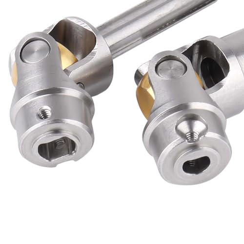 Hobbypark Drive Shafts Steel Metal for TRX4M 1/18 RC Crawler Upgrades Front Rear Center Shaft 2 Pieces