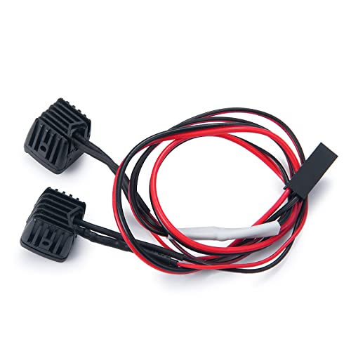 4PCS RC Crawler Lights LED Headlight for Axial SCX10 D90 Tamiya CC01 | Square LED Headlights Spotlight with Light Cover Lampshade for HSP HPI Traxxas Axial SCX10 D90 Tamiya CC01 (D-6 Holes) - color: D-6 Holes